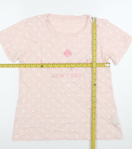 Womens UK Size S Kate Spade Pink Basic T-Shirt