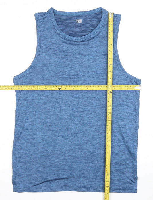Dunnes Stores Men's Blue XS Athletic Tank Top Quick Dry Activewear