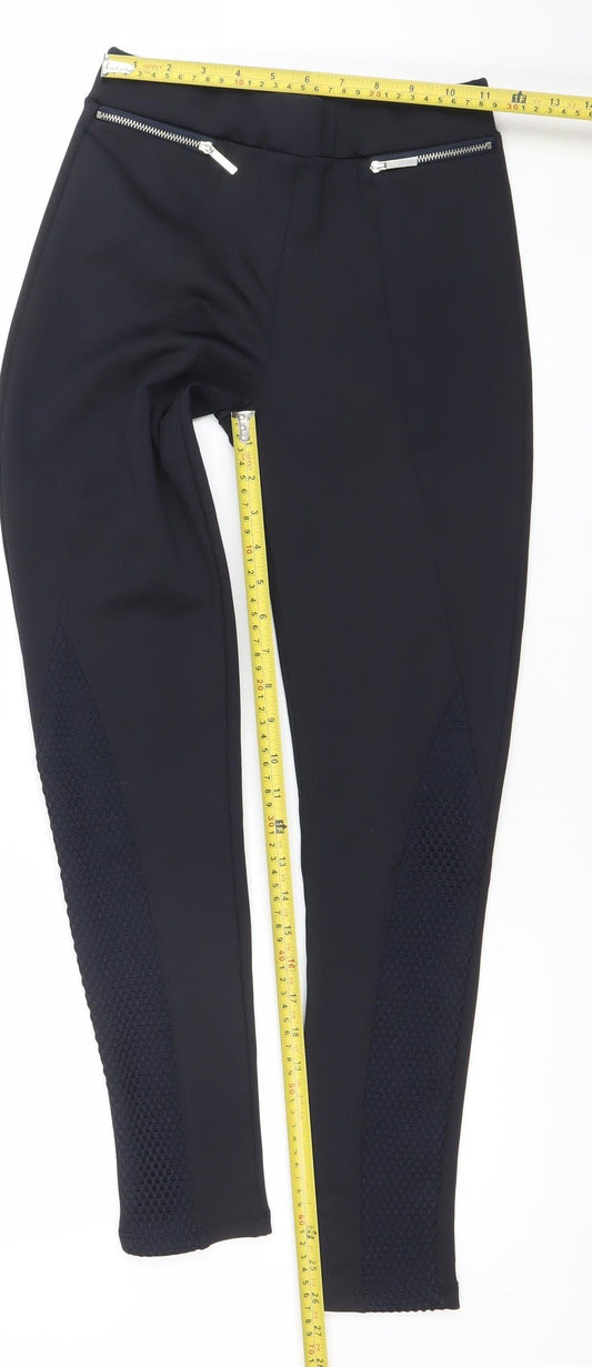Womens UK Size 6 Zara Basic Slim Fit Jegging Black Trousers