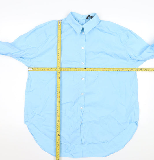 Mens UK Collar Size XS Zara Smart Blue Dress Shirt