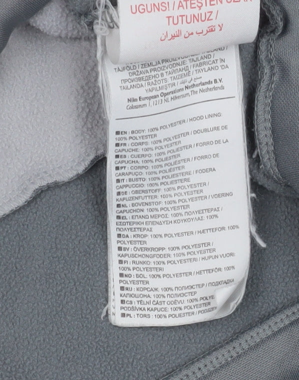 Boys UK Size 10-12 Years Nike Grey Pullover Hoodie