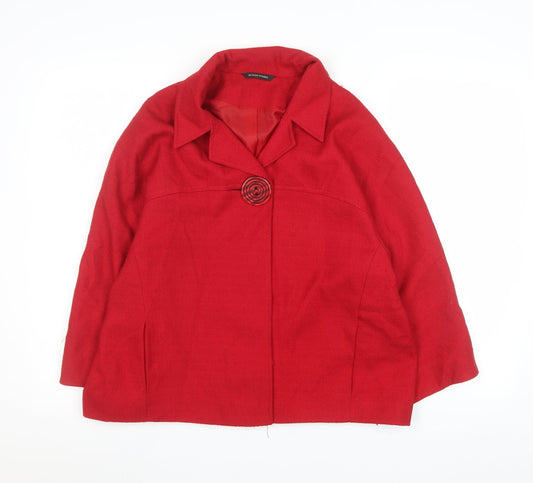Womens UK Size 16 St. Bernard Red Basic Jacket