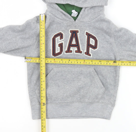 GAP Baby Toddler Grey Hooded Fleece Jacket 24 Months Unisex