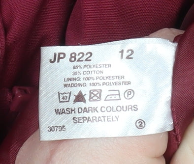 Womens UK Size 12 Being Casual Red Duffle Coat