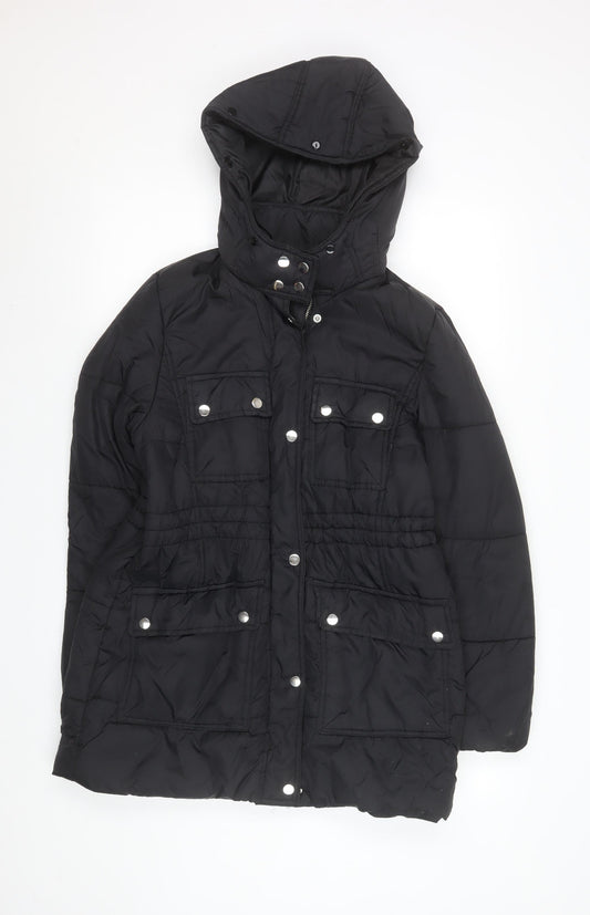 Womens UK Size 12 New Look Black Puffer Jacket