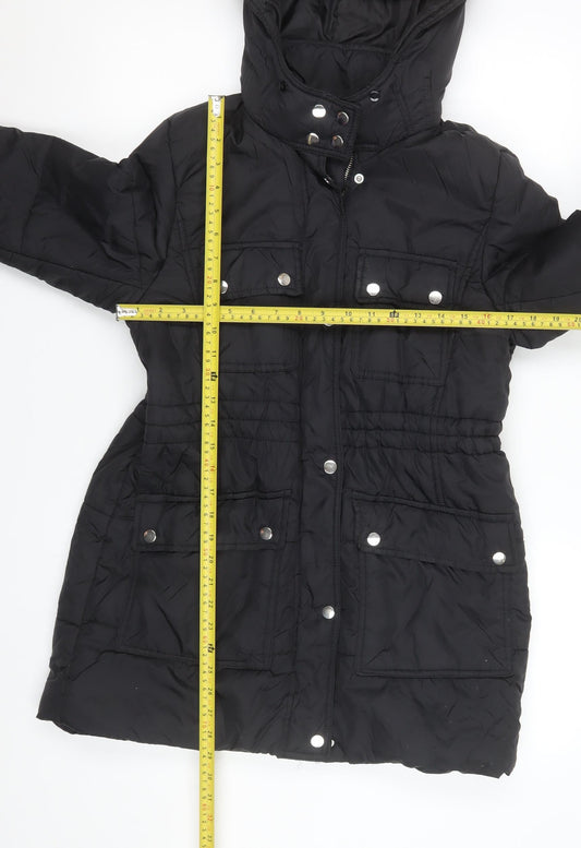 Womens UK Size 12 New Look Black Puffer Jacket