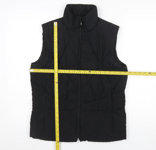 TU Women's Black Quilted Padded Waistcoat Size 14