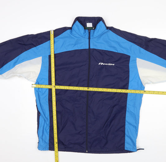 Mens UK Size S Newline Blue Windbreaker Coat