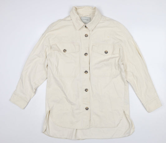 Womens UK Size S George Ivory Basic Jacket