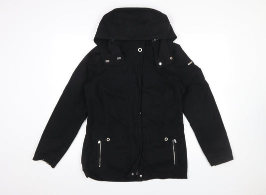 Womens UK Size 10 Esprit Black Parka Coat