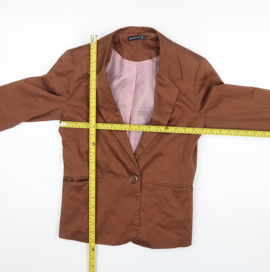 Womens UK Size 10 Atmosphere Regular Brown Blazer