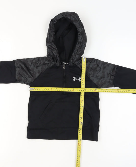 Boys UK Size 3-4 Years Under armour Black Pullover Hoodie