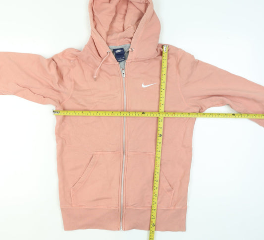 Womens UK Size S Nike Pink Full Zip Hoodie