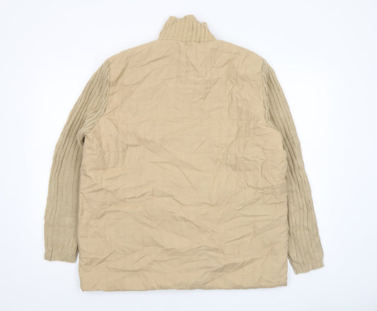 Womens UK Size L Damart Beige Quilted Coat