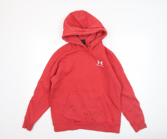 Boys UK Size S Under armour Red Pullover Hoodie