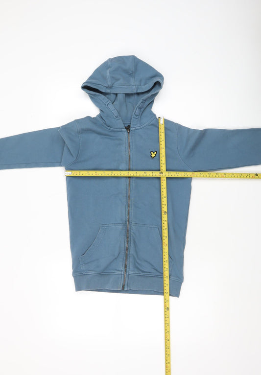 Boys UK Size 10-11 Years Lyle & Scott Blue Full Zip Hoodie