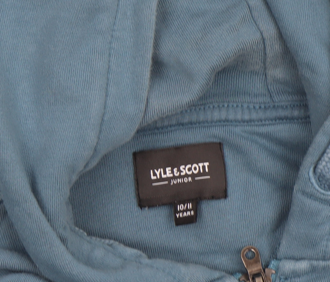 Boys UK Size 10-11 Years Lyle & Scott Blue Full Zip Hoodie