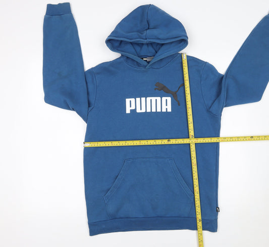 Boys UK Size 15-16 Years PUMA Blue Pullover Hoodie