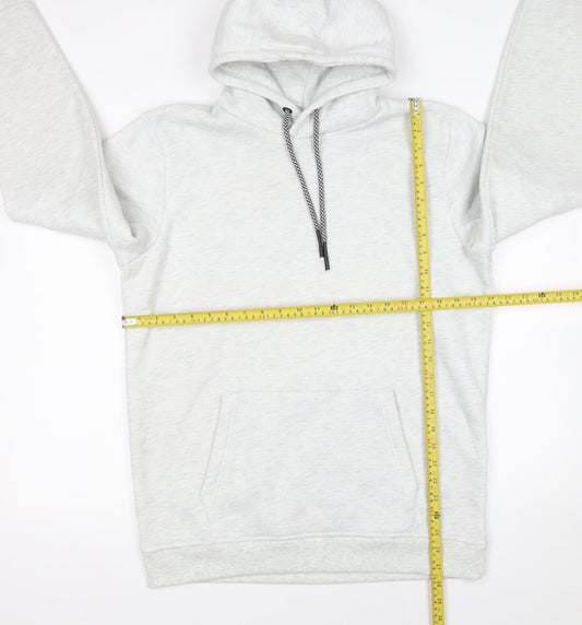 Mens UK Size M Brave Soul Grey Pullover Hoodie