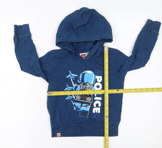 Boys UK Size 3-4 Years LEGO Blue Pullover Hoodie