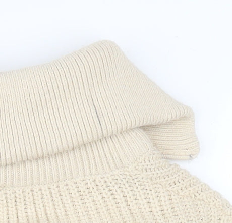 Womens UK Size S Pull&Bear Beige Full Zip Jumper