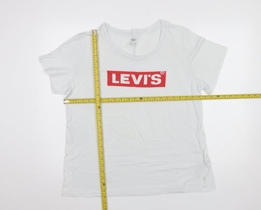 Womens UK Size 2XL Levi's White Basic T-Shirt