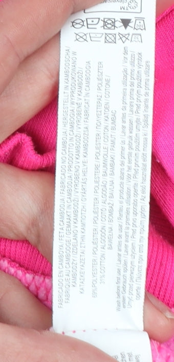 Additional view of Primark girls’ barbie pink graphic print fleece sweatshirt 6-7 years