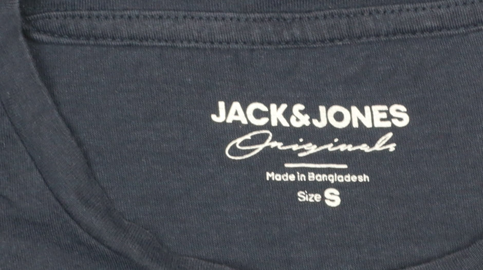 Mens UK Size S JACK & JONES Blue T-Shirt