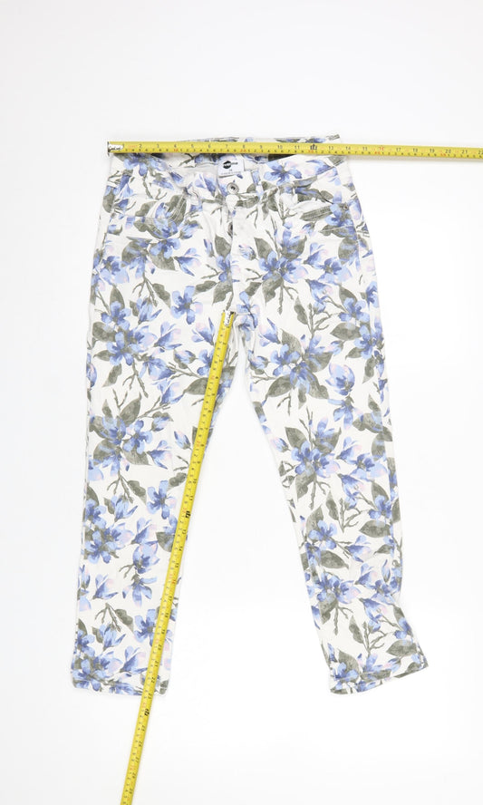 Womens UK Size 12 ever.me Slim Fit Casual Travel Multicoloured Trousers