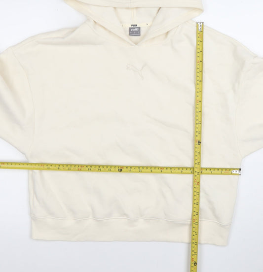 Womens UK Size L PUMA Ivory Pullover Hoodie
