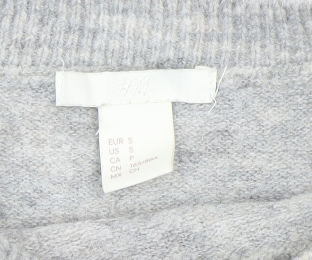 Womens UK Size S H&M Grey Pullover Jumper