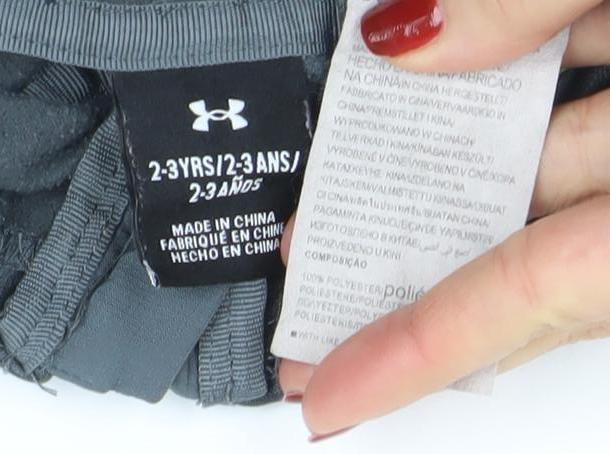 Boys UK Size 2-3 Years Under armour Grey Full Zip Hoodie