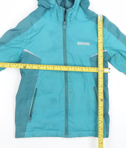 Boys UK Size 10 Years Regatta Blue Rain Coat