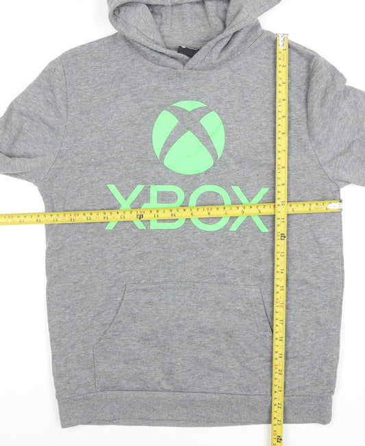 Boys UK Size 11-12 Years Xbox Grey Pullover Hoodie