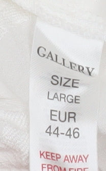 Womens UK Size 16 Gallery White Tunic Blouse