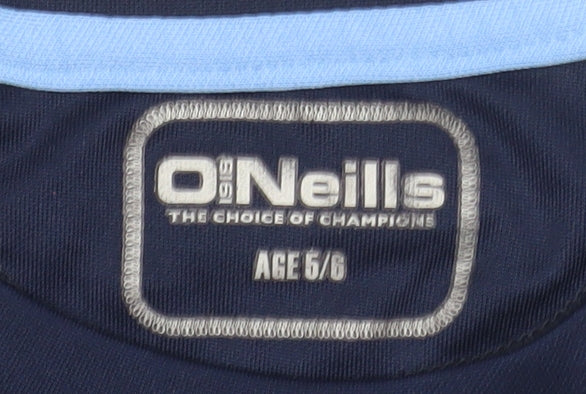 Additional view of O'Neill boys’ blue sports jersey t-shirt 5-6 years short sleeve polyester
