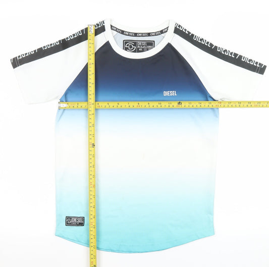 Boys UK Size 9-10 Years Diesel Blue Basic T-Shirt