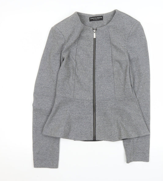 Womens UK Size 8 Dorothy Perkins Grey Basic Jacket