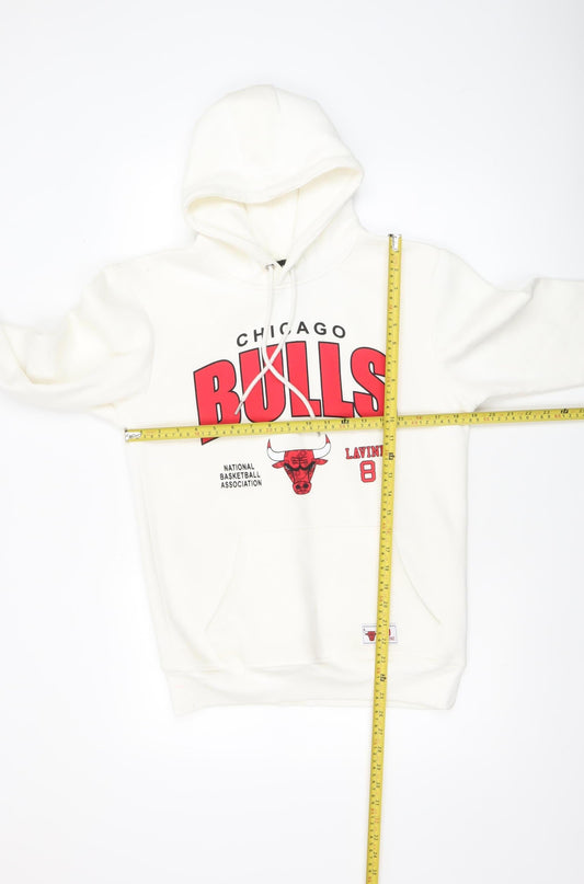 Mens UK Size S NBA White Pullover Hoodie