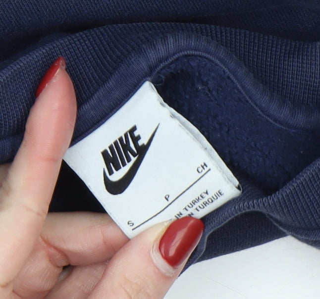 Mens UK Size S Nike Blue Pullover Sweatshirt