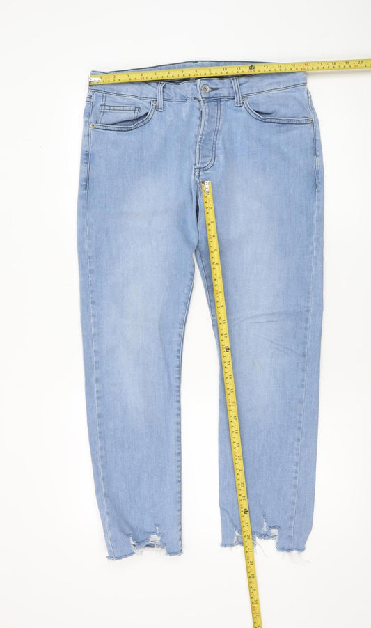 Mens UK Size S Topman Slim Fit Skinny Blue Jeans