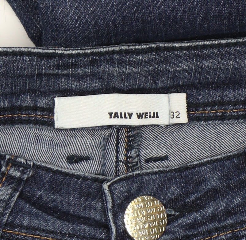 Womens UK Size 4 TALLY WEiJL Slim Fit Skinny Blue Jeans