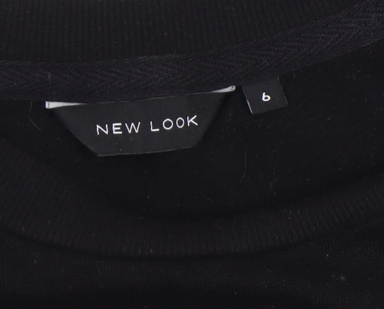 Womens UK Size 6 New Look Black Pullover Sweatshirt