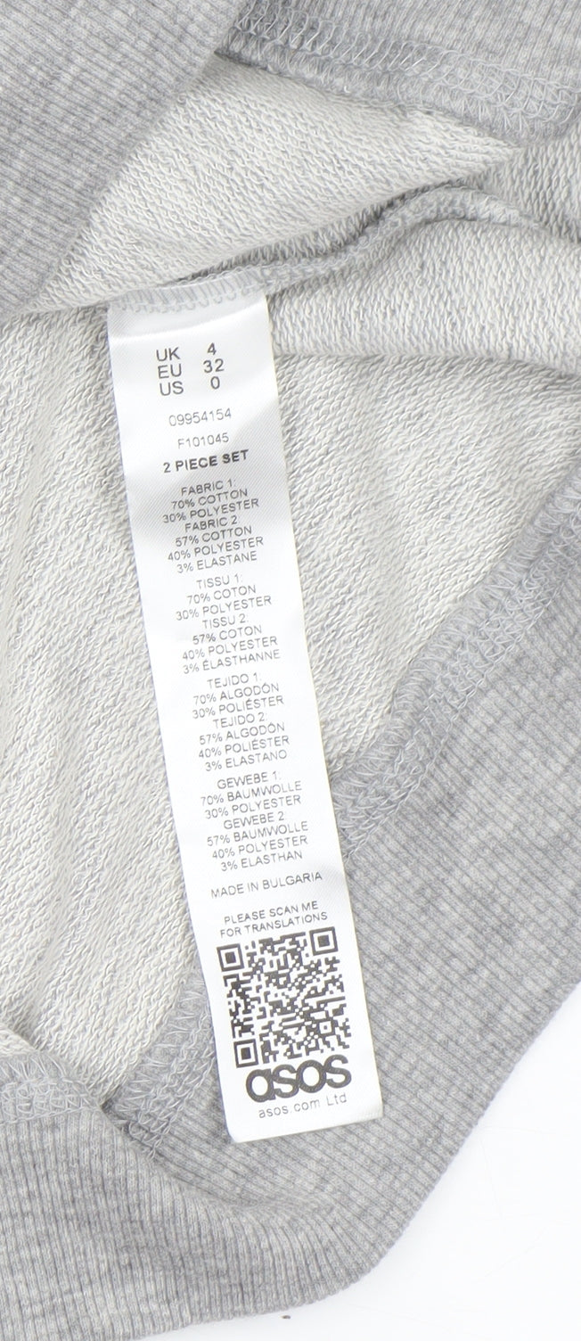 Womens UK Size 4 ASOS Grey Pullover Sweatshirt