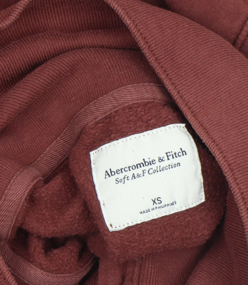 Womens UK Size XS Abercrombie & Fitch Brown Henley Sweatshirt