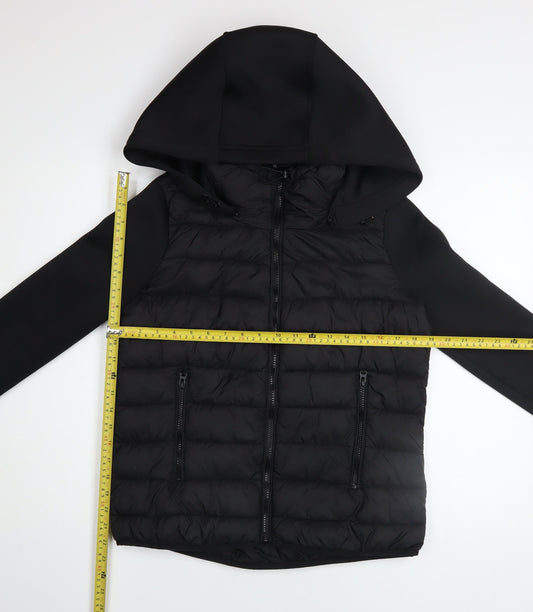 Mens UK Size S Zara Black Puffer Jacket