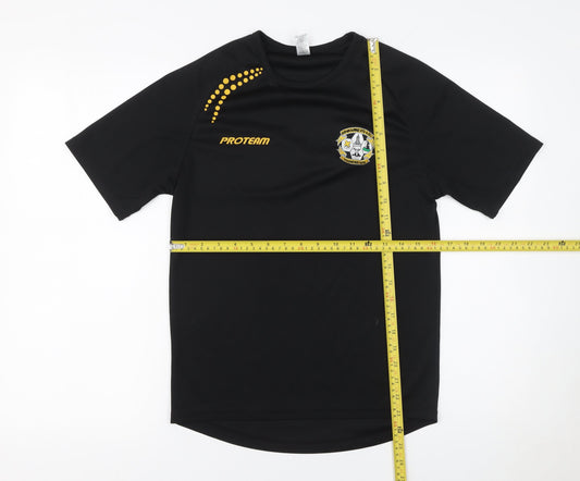 Mens UK Size XS SOL'S Black FootballGym & TrainingRunning & JoggingCrossFit T-Sh