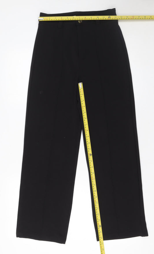 Womens UK Size 10 Kotty Regular Fit Casual Workwear Business Black Trousers