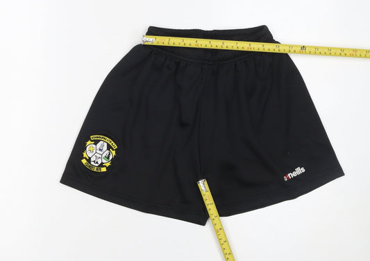 O'Neills Boys Black Athletic Football Shorts Size 10-11 Years