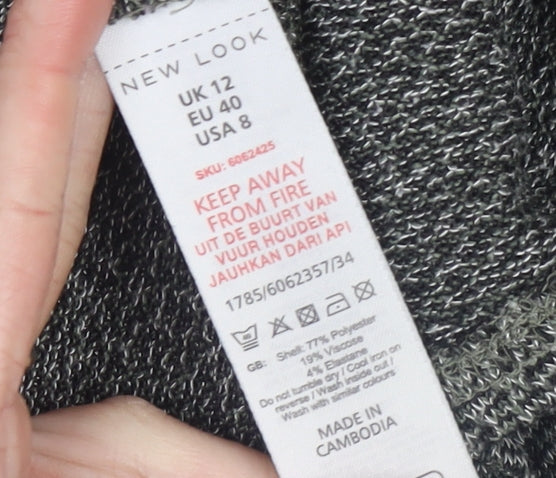 Womens UK Size 12 New Look Grey Pullover Jumper